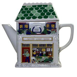 Wade English Life Teapot Wadeland Fish & Chip Shop Teapot Vintage